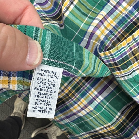 Ralph Lauren Classic Fit Plaid Long Sleeve Button Down Shirt Men's XL - Picture 4 of 11